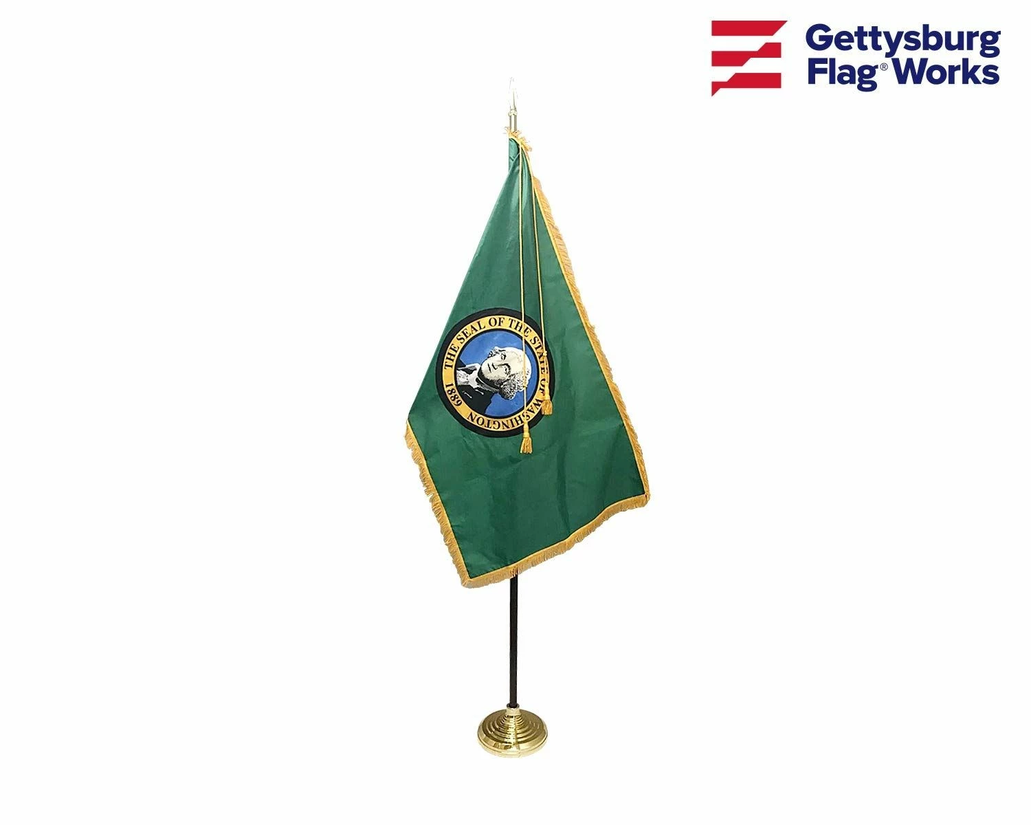 Washington Indoor Flag Set-3x5 1 Washington Indoor Flag Set-3x5