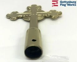 Catholic Cross Gold Finial -flag sale 61 m xbpdsl. sl1325