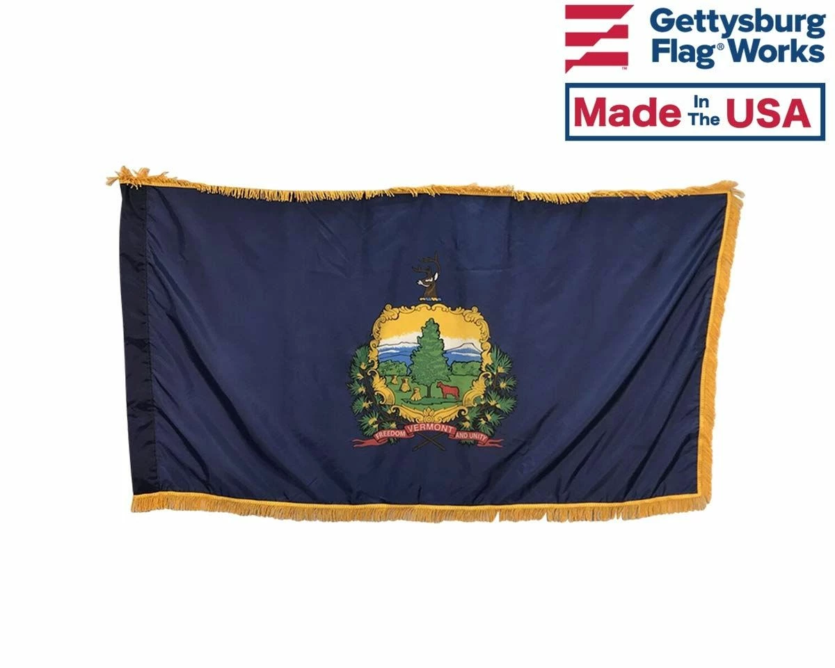 Vermont Indoor Flag Set-3x5 3 Vermont Indoor Flag Set-3x5 - Image 3