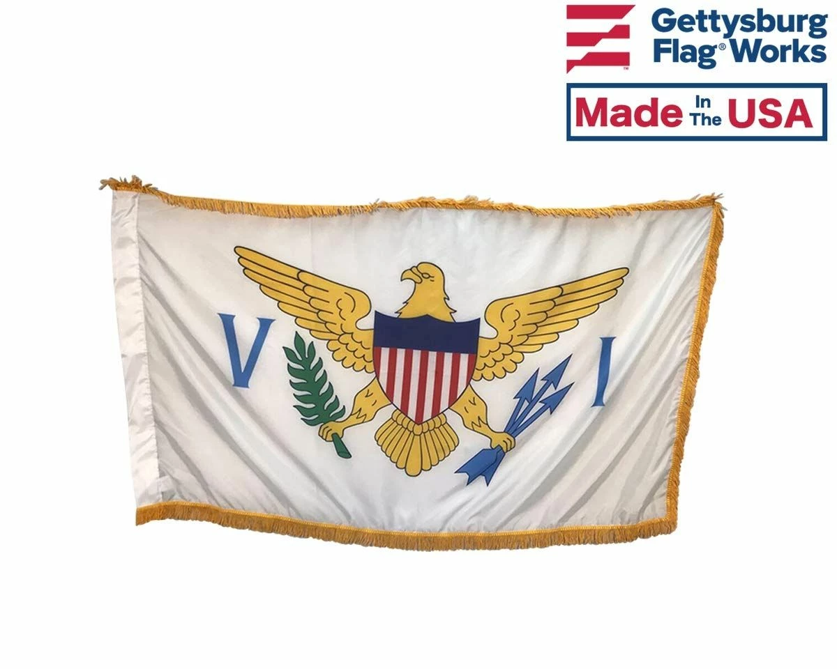 U.S. Virgin Islands Indoor Flag Set-3x5 3 U.S. Virgin Islands Indoor Flag Set-3x5 - Image 3