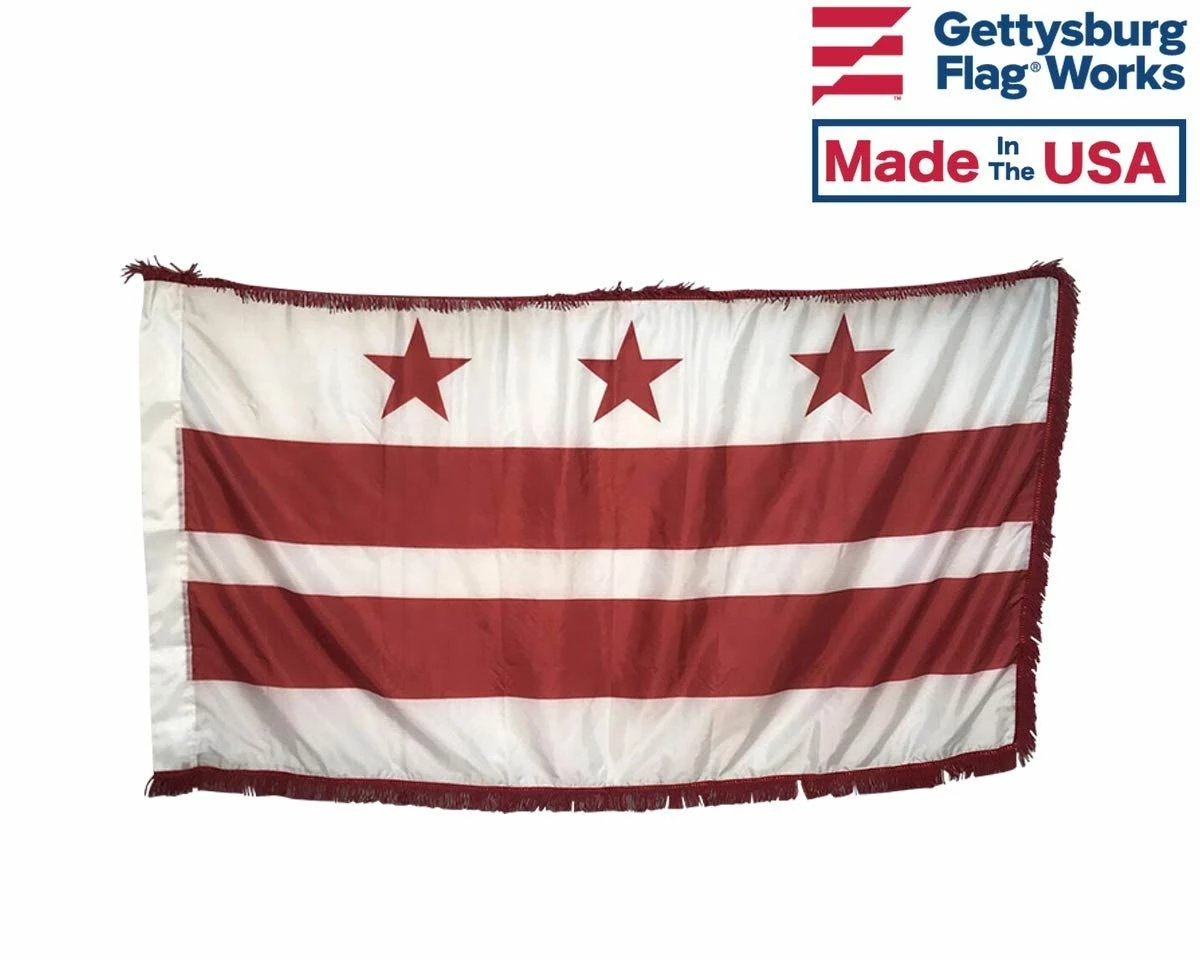 Washington DC Indoor Flag Set-3x5 3 Washington DC Indoor Flag Set-3x5 - Image 3