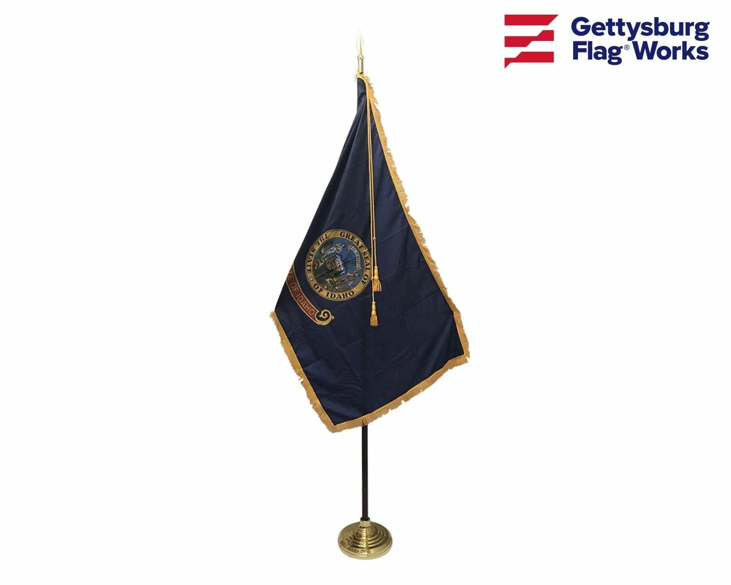 Idaho Indoor Flag Set-3x5 1 Idaho Indoor Flag Set-3x5