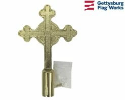 Catholic Cross Gold Finial
