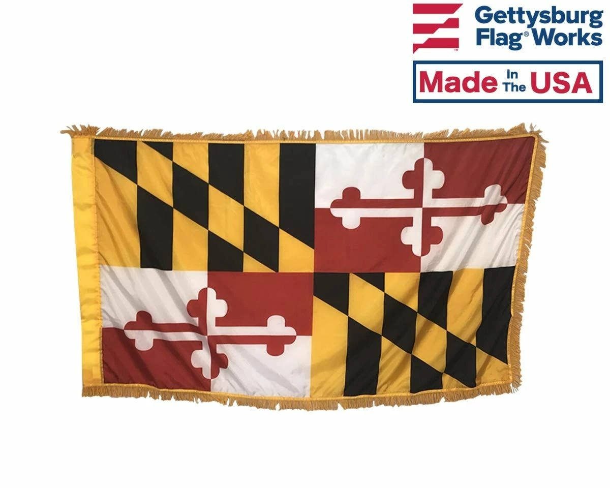 Maryland Indoor Flag Set-3x5 3 Maryland Indoor Flag Set-3x5 - Image 3