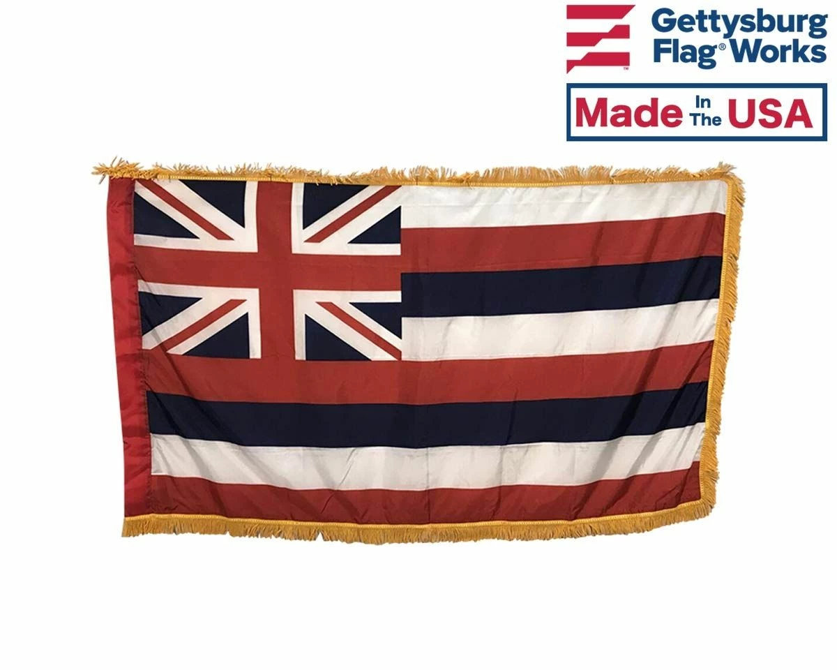 Hawaii Indoor Flag Set-3x5 3 Hawaii Indoor Flag Set-3x5 - Image 3