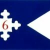 6th Corp HQ Guidon Flag (1863) - 3x5'