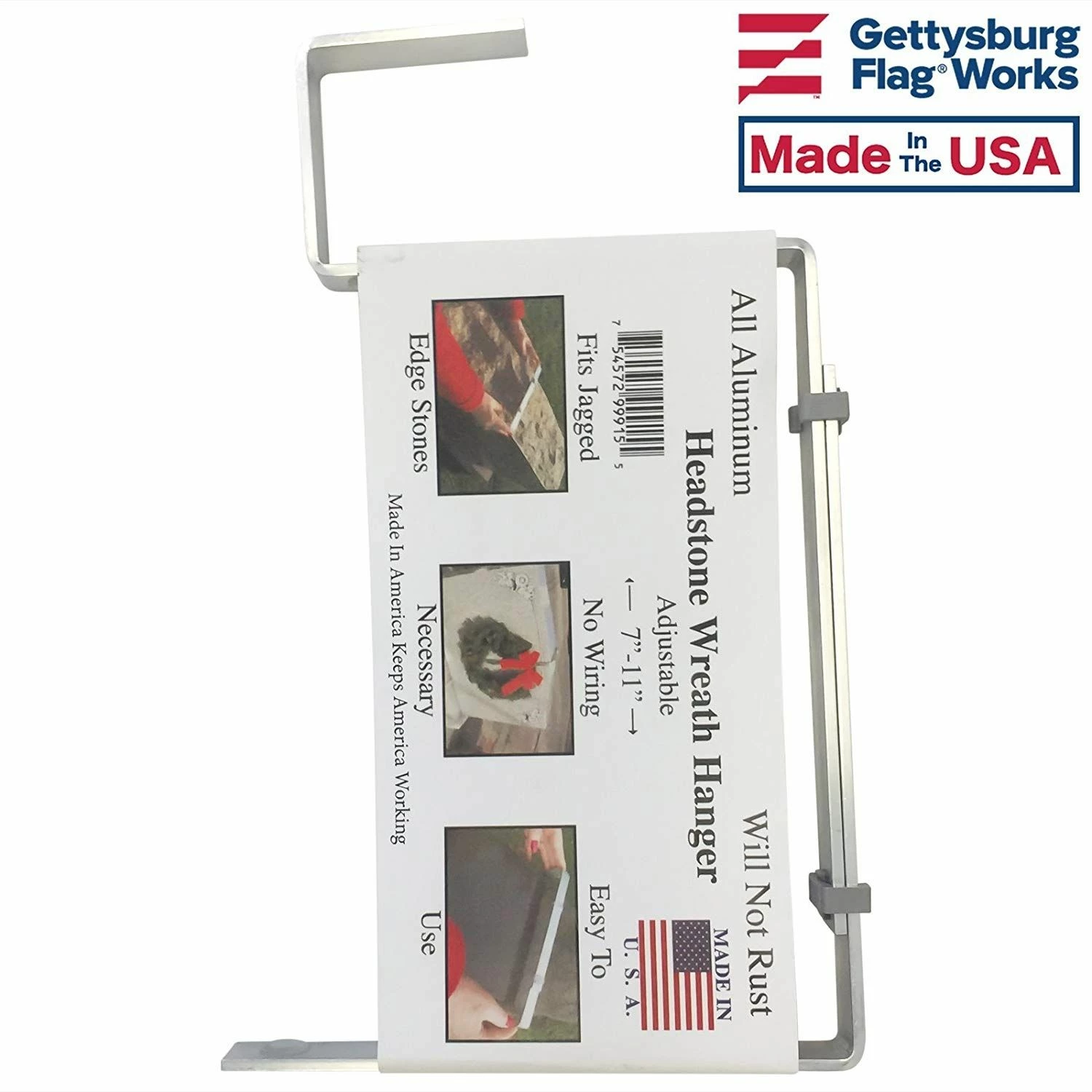 Headstone Wreath Hanger 1 Headstone Wreath Hanger