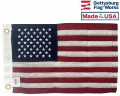 Premium Sewn American Boat Flag - 12x18"