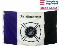 Fire Mourning Flag - 3x5' -flag sale 71ljez bn1l. sl1325