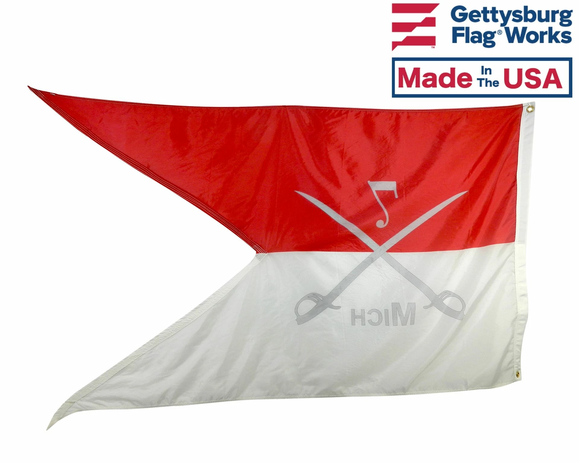 7th MI Cavalry Guidon Flag - 3x5' 2 7th MI Cavalry Guidon Flag - 3x5' - Image 2