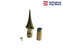 Square Gold Metal Spear Finial -flag sale 87iqyoti