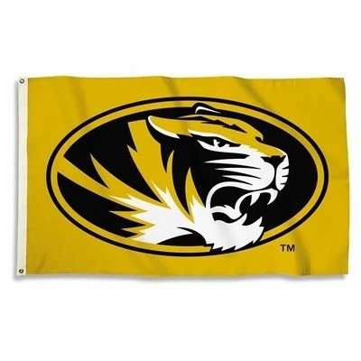 Missouri Tigers Outdoor Flag - Gold 1 Missouri Tigers Outdoor Flag - Gold