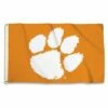 Clemson Tigers Outdoor Flag - Paw