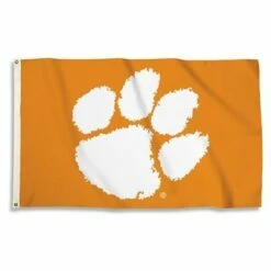 Clemson Tigers Outdoor Flag - Paw