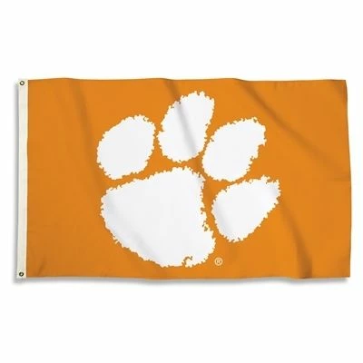 Clemson Tigers Outdoor Flag - Paw 1 Clemson Tigers Outdoor Flag - Paw