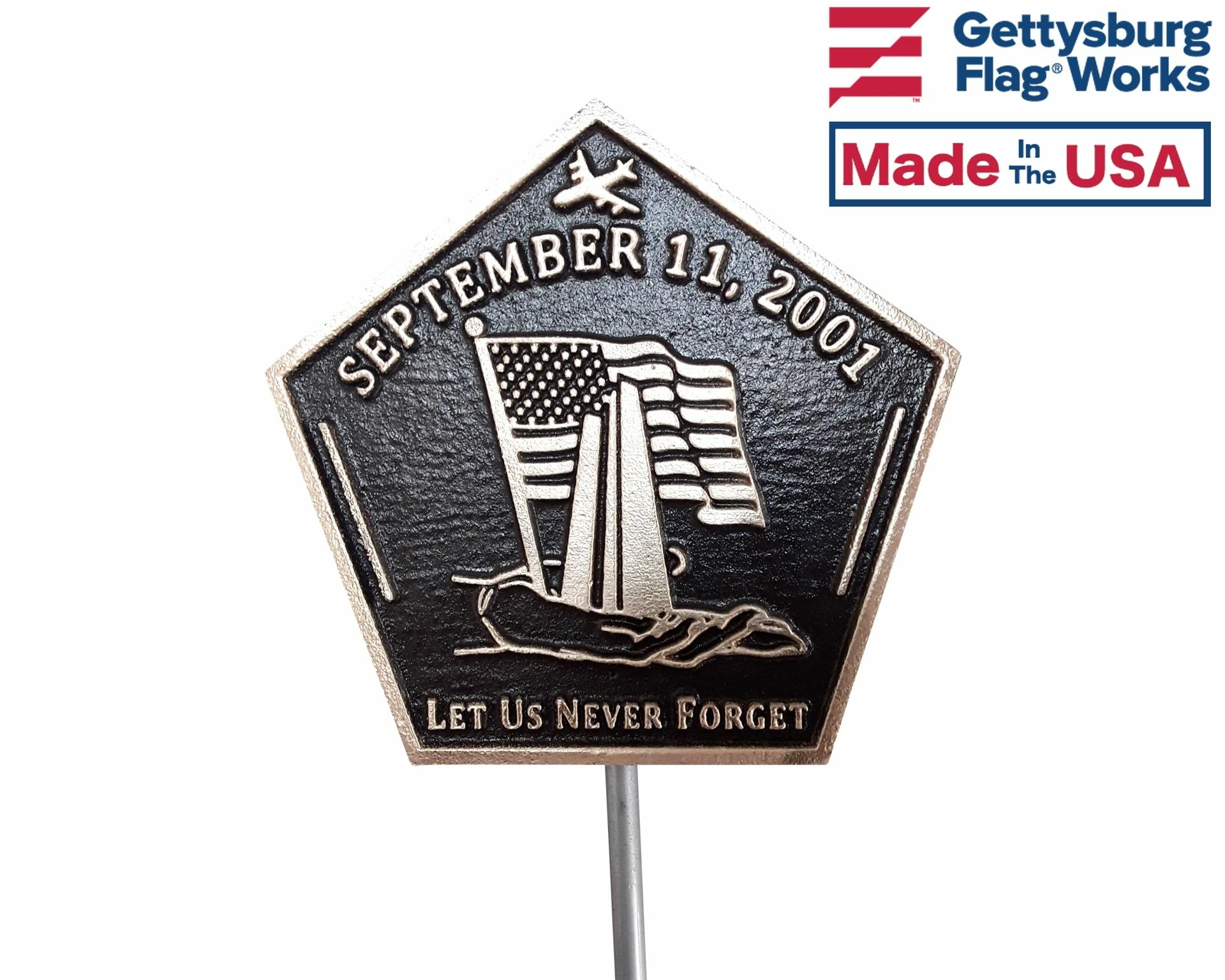 September 11th Grave Marker-Bronze 2 September 11th Grave Marker-Bronze - Image 2