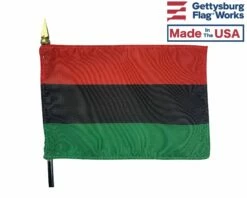Afro-American Stick Flag -flag sale african american close up