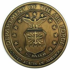 Air Force Brass Medallion -flag sale air force medallion brass