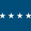 Air Force General (4 Star) - USAF Officer Indoor Flag - Choose Options