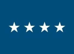 Air Force General (4 Star) - USAF Officer Indoor Flag - Choose Options