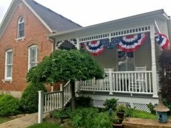 All Star Pleated Fan - Embroidered - 18x36" -flag sale all star pleated fan