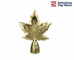 Maple Leaf Gold Finial