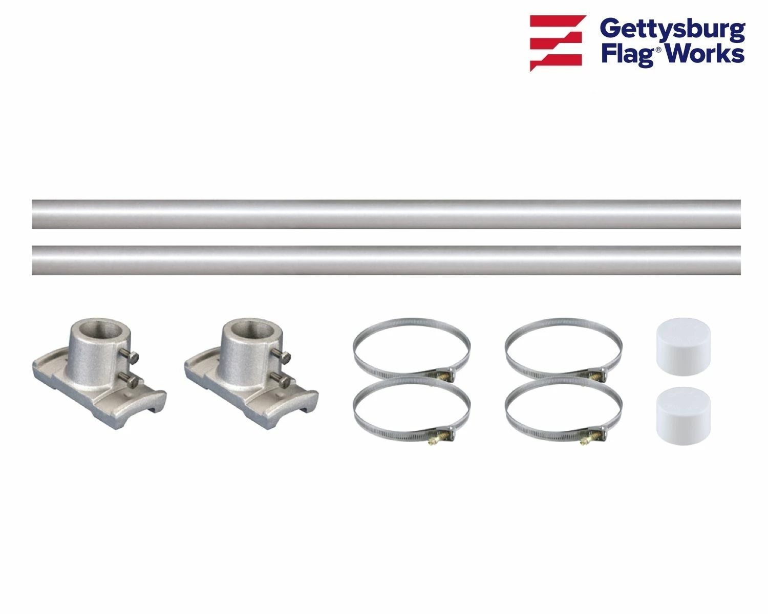 Aluminum Avenue Banner Hardware Set - Single 2 Aluminum Avenue Banner Hardware Set - Single - Image 2