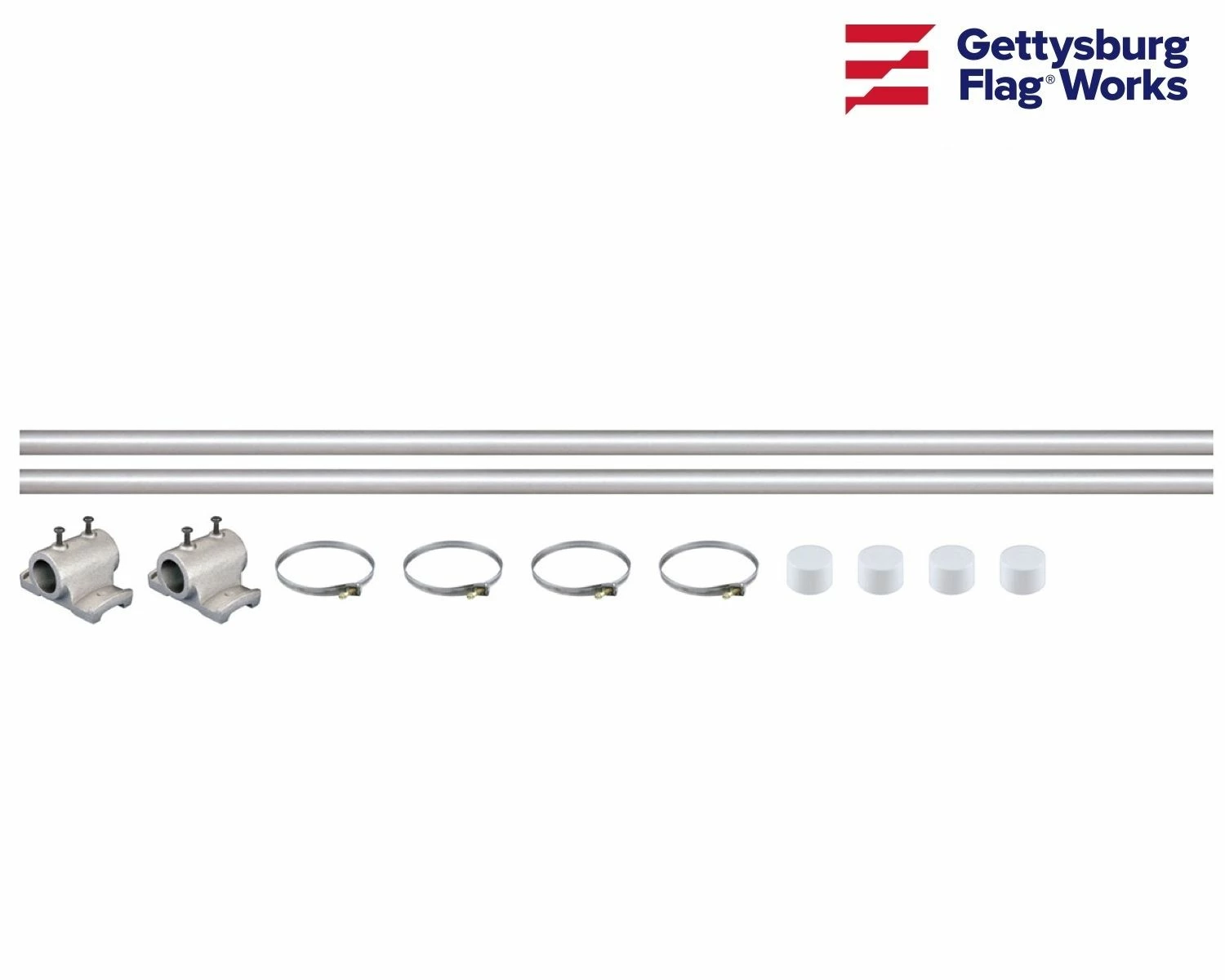 Aluminum Avenue Banner Hardware Set - Double 2 Aluminum Avenue Banner Hardware Set - Double - Image 2