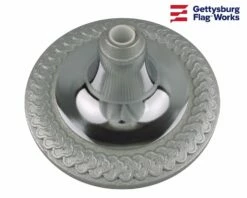 Silver Chrome Plated Guidon Floor Stand