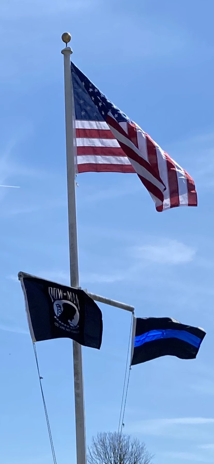 THIN BLUE LINE FLAG, TRADITIONAL 3 STRIPE 3 THIN BLUE LINE FLAG, TRADITIONAL 3 STRIPE - Image 3