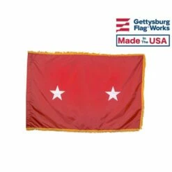 Army Major General (2 Star) Army Officer Indoor Flag - Choose Options