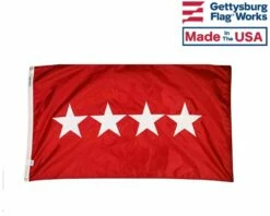 Army General (4 Star) - Army Officer Outdoor Flags