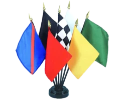 Auto Racing Stick Flag Set