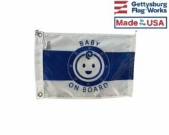 Baby On Board Boat Flag -flag sale baby on board front