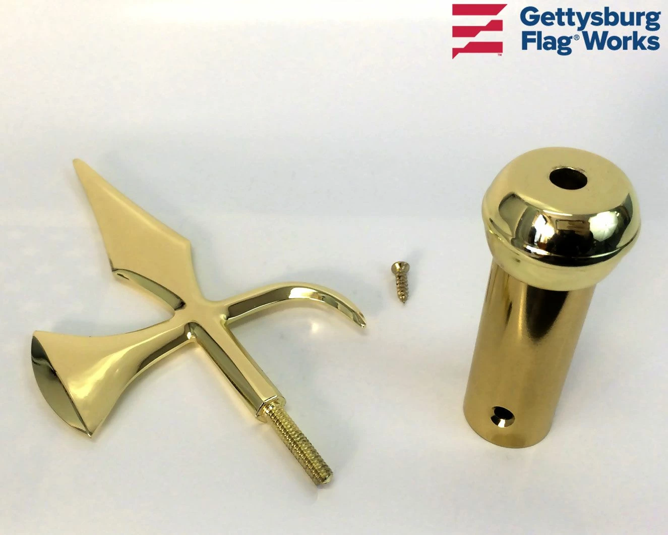 Battle Axe Gold Finial Battalion Lance Ornament 3 Battle Axe Gold Finial Battalion Lance Ornament - Image 3