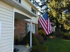 Battle-Tough® Nylon American Flag 34 Battle-Tough® Nylon American Flag -flag sale battle tough american flag and spinning pole on house