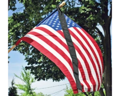 Black Mourning Ribbon Streamer For Half-Staff -flag sale black mourning ribbon 2