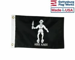 Bartholomew Roberts "Black Bart" Pirate Boat Flag
