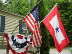 Service Star Flag (1 Blue Star) - 3x5' -flag sale bluestar mother flag with old glory front porch