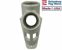 Flag Bracket 2 Position Silver Aluminum - 1.25" Diameter -flag sale bracket v60759 dom c