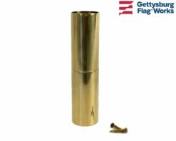 Flagpole Joint - Brass Or Chrome
