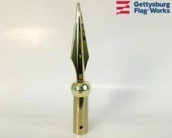 Staff Spear Brass Finial - Choose Options -flag sale brass staff spear b 1