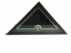 U.S. Flag Display Case With U.S. Army Medallion
