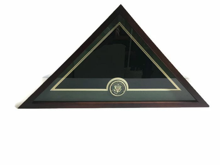 U.S. Flag Display Case With U.S. Army Medallion 1 U.S. Flag Display Case With U.S. Army Medallion