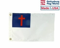 Christian Boat Flag -Double Sided- 12x18"