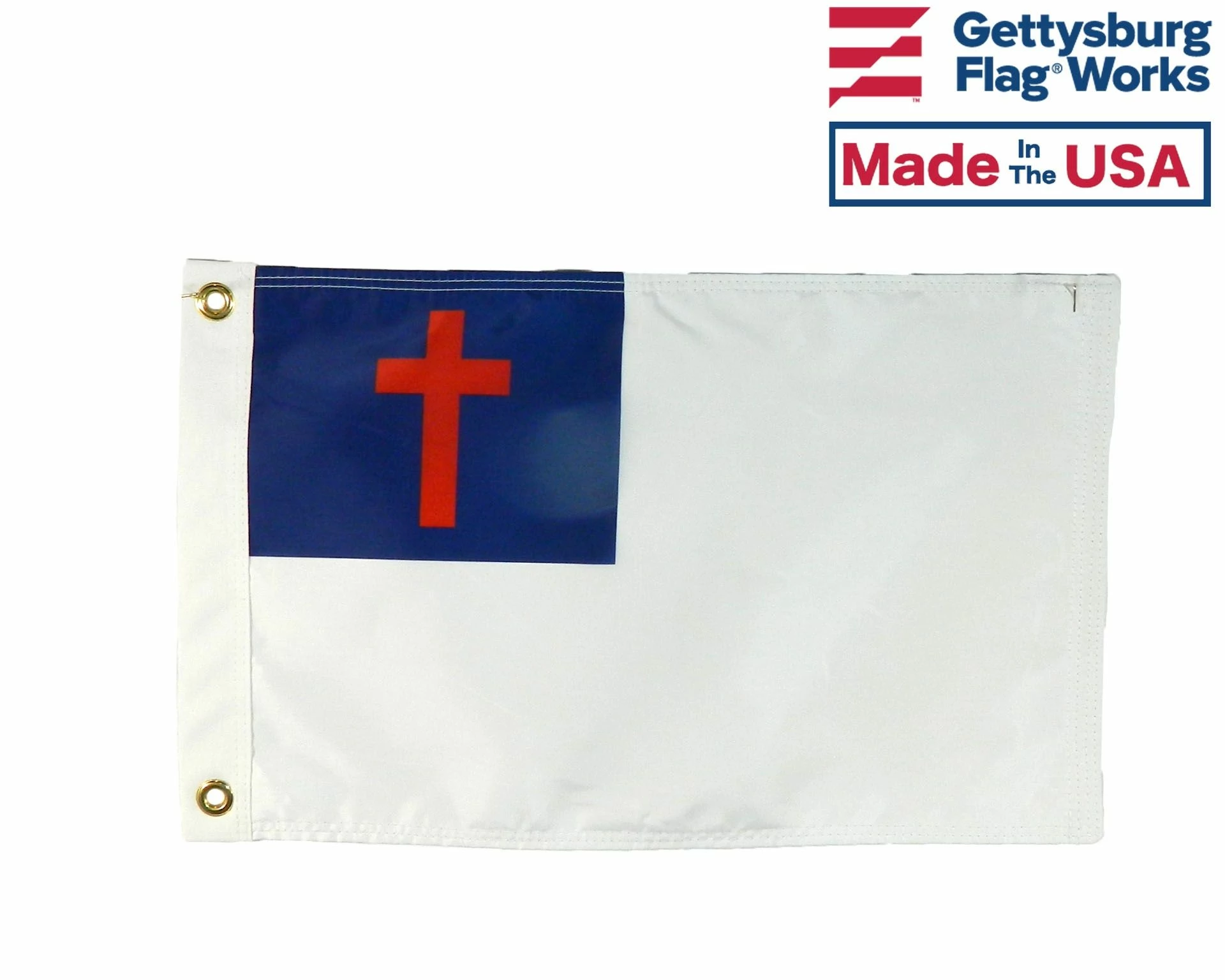 Christian Boat Flag -Double Sided- 12x18" 1 Christian Boat Flag -Double Sided- 12x18"