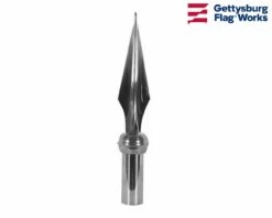 Staff Spear Brass Finial - Choose Options -flag sale chrome staff spear