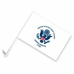 Coast Guard Car Window Flag