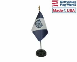 Coast Guard Auxiliary Stick Flag -flag sale coast guard aux stick flag in stand