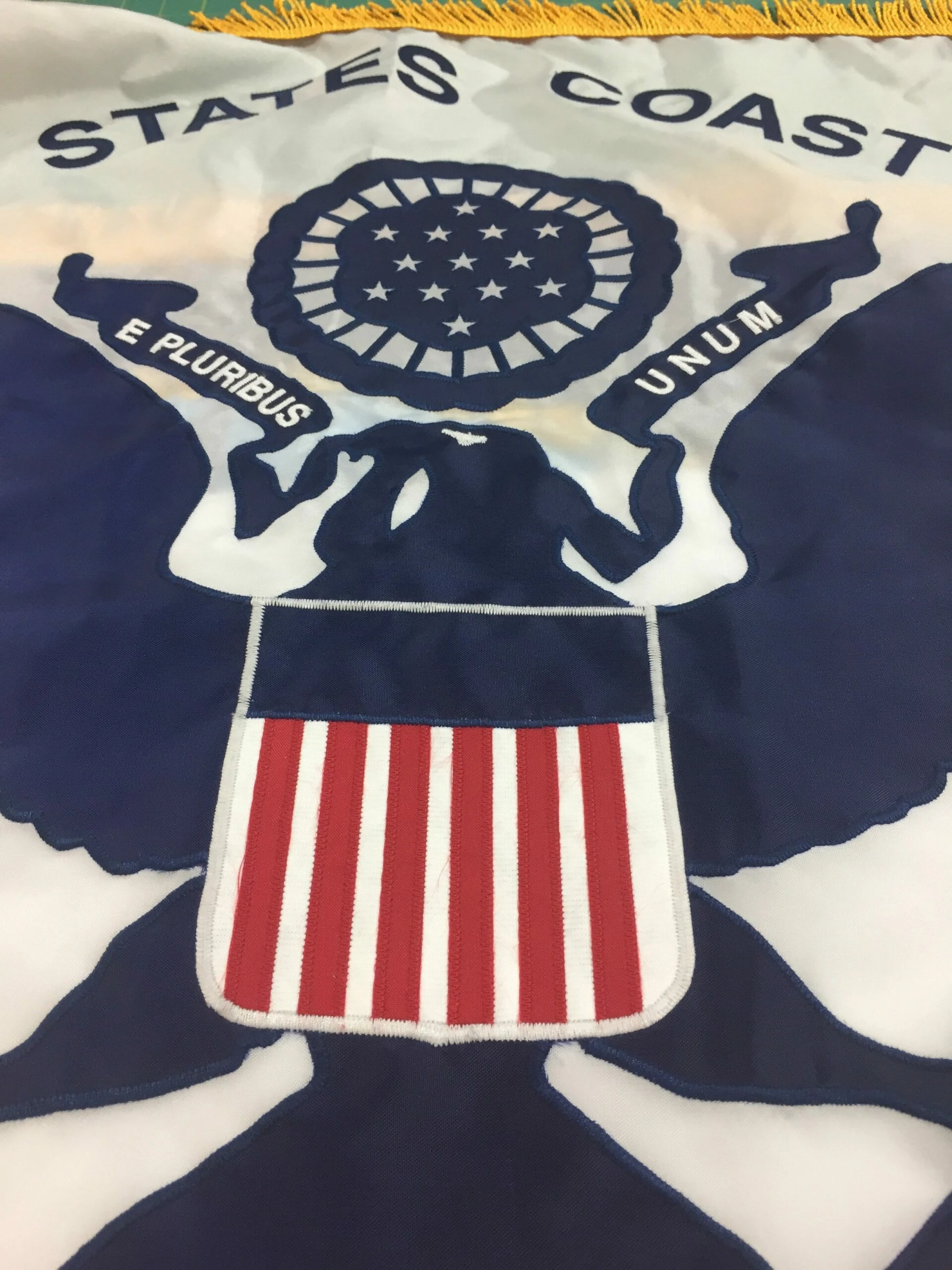 U.S. Coast Guard Applique Flag, 3x5 2 U.S. Coast Guard Applique Flag, 3x5 - Image 2